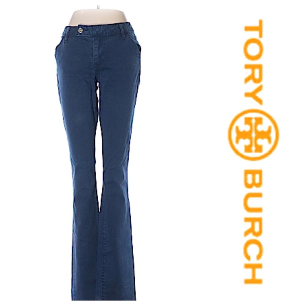 Tory Burch Blue Flare Jeans